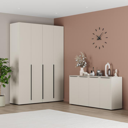 Шкаф 4-х дверный Х41 Харди, Кашемир 