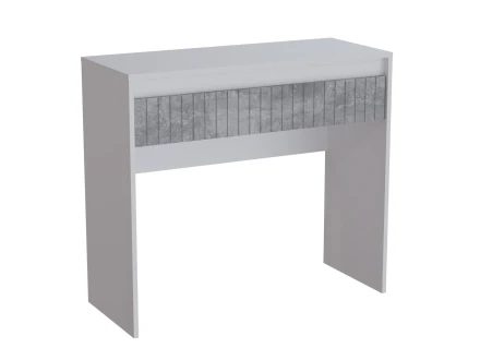 Стол туалетный Ливерпуль, белый/бетон светлый 