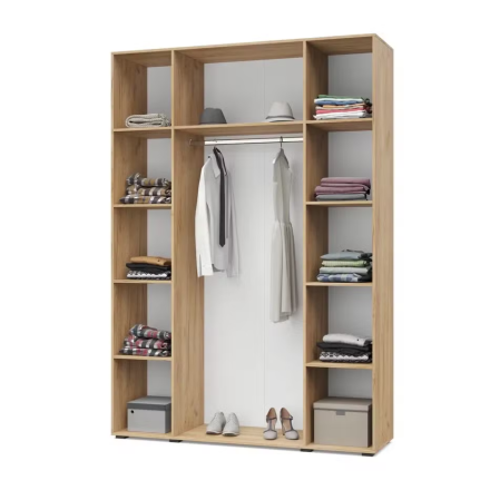 Шкаф 4-х дверный Х41 Харди,  Дуб золотой/Графит 