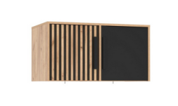  Тумба 2-х дверная 83.12 Вегас, Дуб золотой/Черный